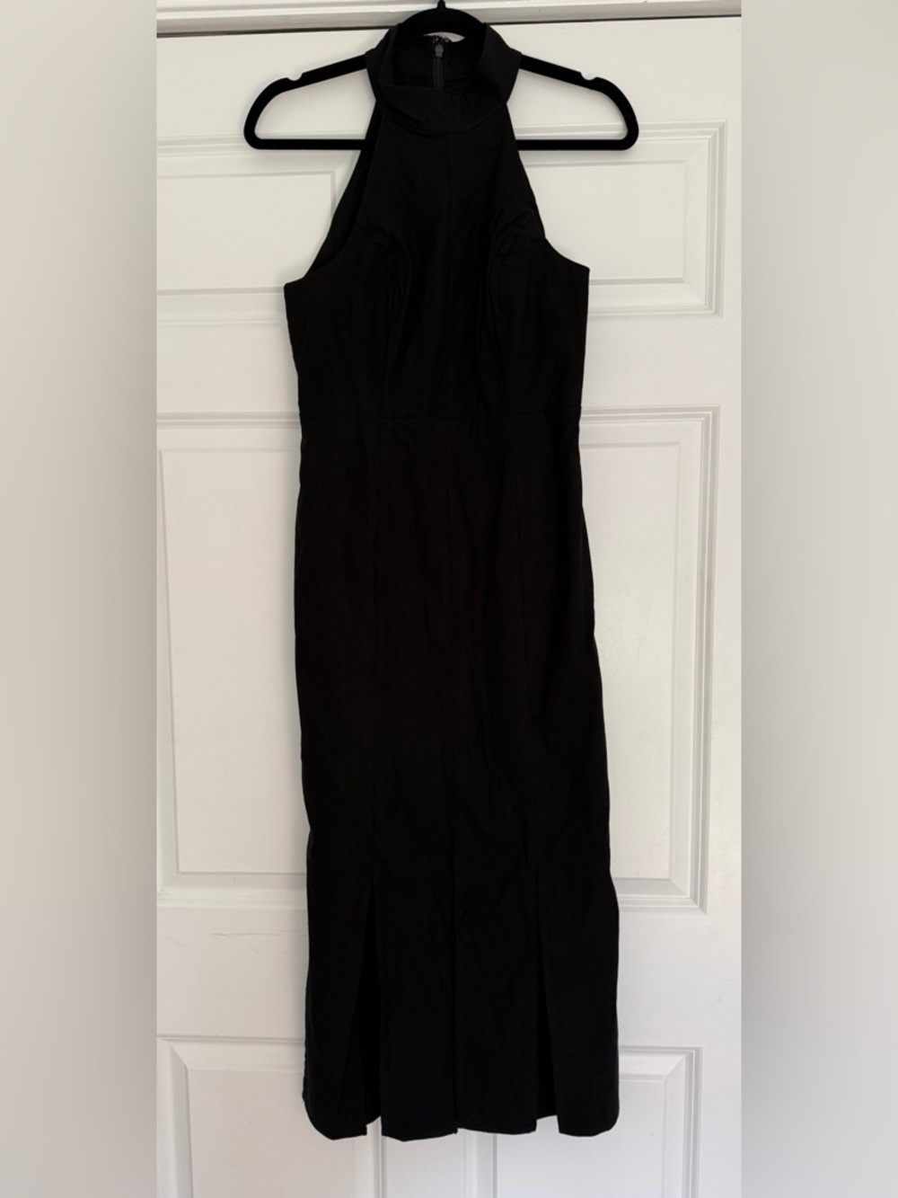 Anthropologie Black Halter Maxi Dress - Picture 3 of 10